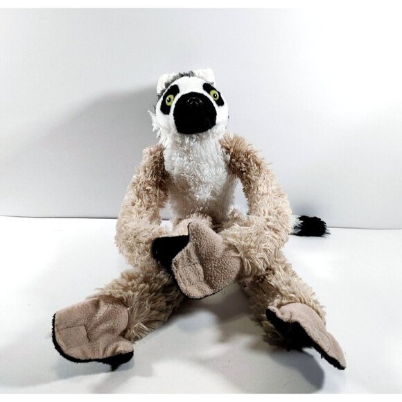 Wild Republic Ring Tailed Lemur Plush Hanging Stuffed  Animal Gray Black 21" - Picture 1 of 4